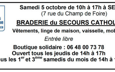 BRADERIE du SECOURS CATHOLIQUE